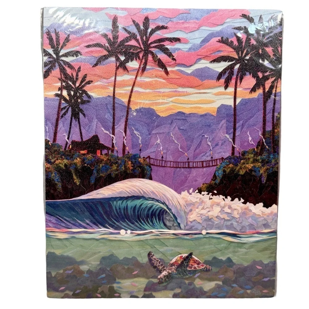 ‘Couples Retreat’ Patrick Parker Foam Mounted Tropical Wall Art Print 8x10